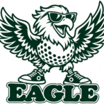 Triumphierender Golfadler „EAGLE“